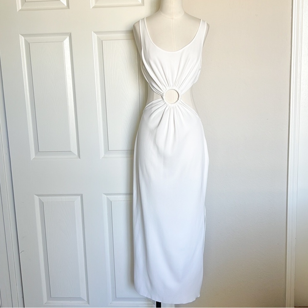 Solid & Striped Bailey White Midi Dress - Picture 3 of 7